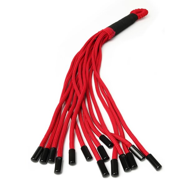 Taboom Knot Flogger Black Red