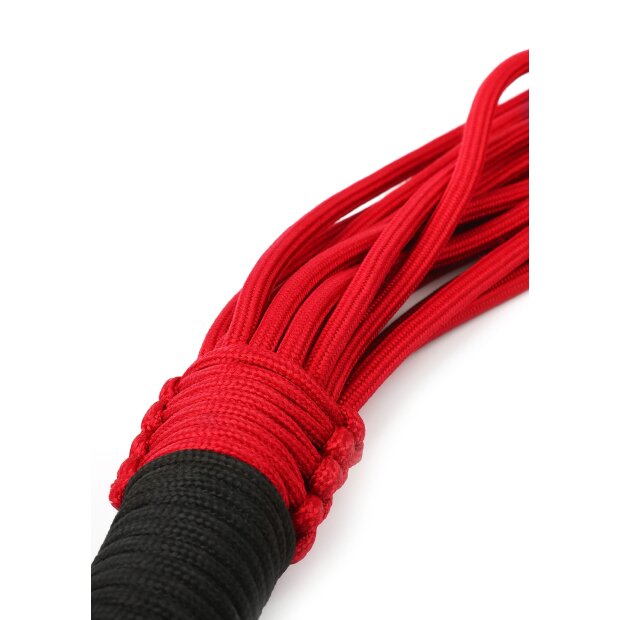 Taboom Knot Flogger Black Red
