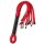 Taboom Knot Flogger Black Red