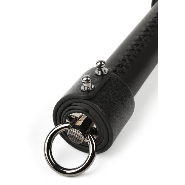 Hidden Desire Leder Knoten Flogger 55 cm Schwarz