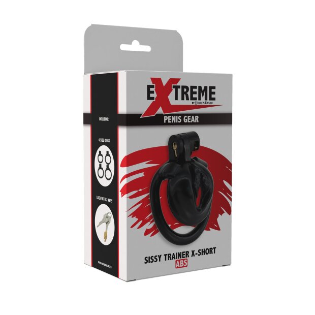 Hidden Desire Sissy Cock Lock Chastity Cage Black