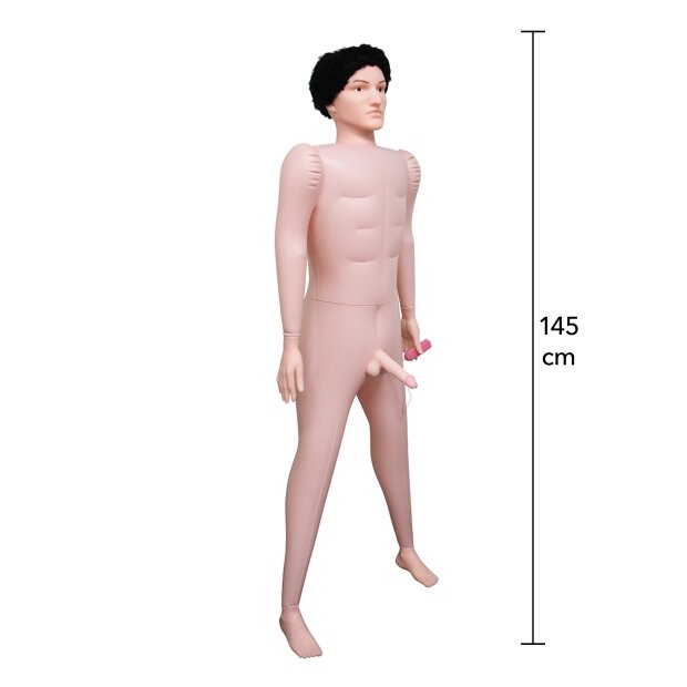Hidden Desire Fuck Dolls Big Boner Billie Inflatable Doll mit Vibration Beige 145 cm