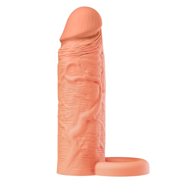 Hidden Desire Inferno Manchon pour pénis en silicone liquide Beige 15 cm Ø 4 cm