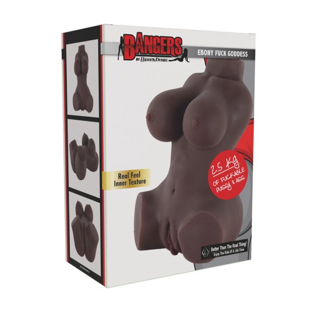 Hidden Desire Bangers Ebony Fuck Goddess Vagina Masturbator Brown 2.5 kg