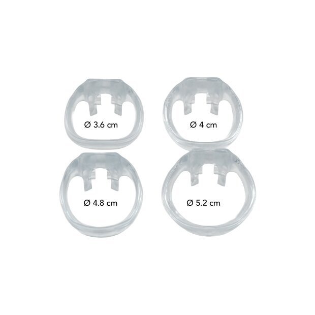 Hidden Desire Clear Control Cock Cage Regular Transparent 9 cm