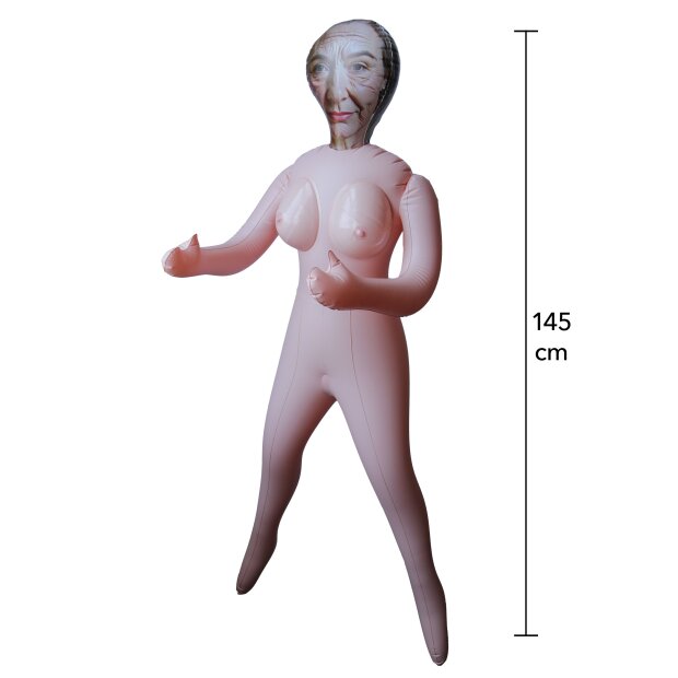 Hidden Desire Fuck Dolls Horny Granny Poupée Gonflable Beige 145 cm
