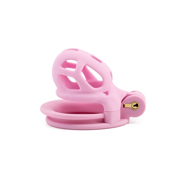 Hidden Desire Penis Prison Peniskäfig X-Short Rosa 7 cm