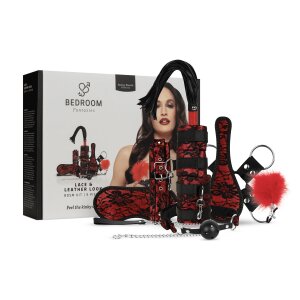 Bedroom Fantasies Lace & Leather Look 8-teiliges Set...