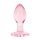 Easytoys Plug Anal en Verre avec Base en Forme de Cœur Rose Ø 3,9 cm