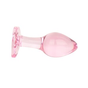 Easytoys Anal Plug aus Glas mit Herzbasis Rosa Ø...