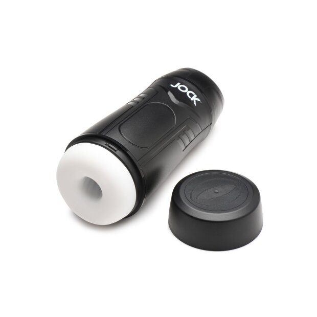 XR Brands JOCK Saugender und Vibrierender Masturbator Schwarz