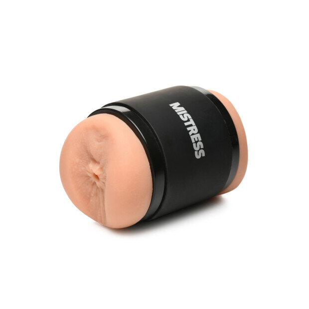 XR Brands Double Shot Mini Ass und Vagina Masturbator Beige