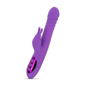 Teazers Thrusting and Heating Rabbit Vibrator Purple
