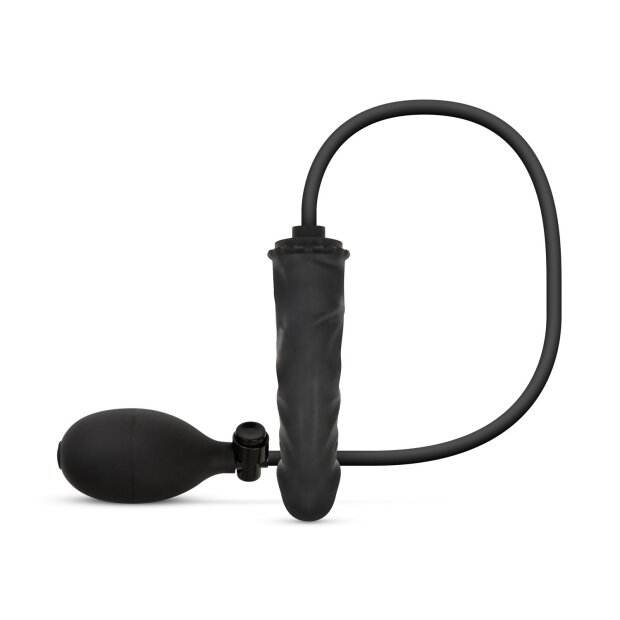 Easytoys Aufblasbarer Dildo mit Pumpe Schwarz 14,5 cm Ø 3,4 cm