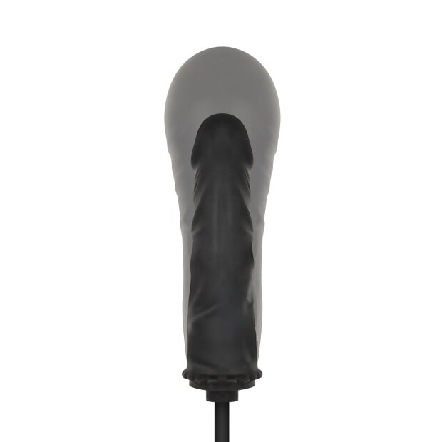 Easytoys Aufblasbarer Dildo mit Pumpe Schwarz 14,5 cm Ø 3,4 cm