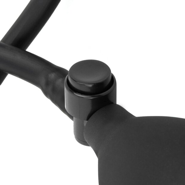 Easytoys Aufblasbarer Dildo mit Pumpe Schwarz 14,5 cm Ø 3,4 cm