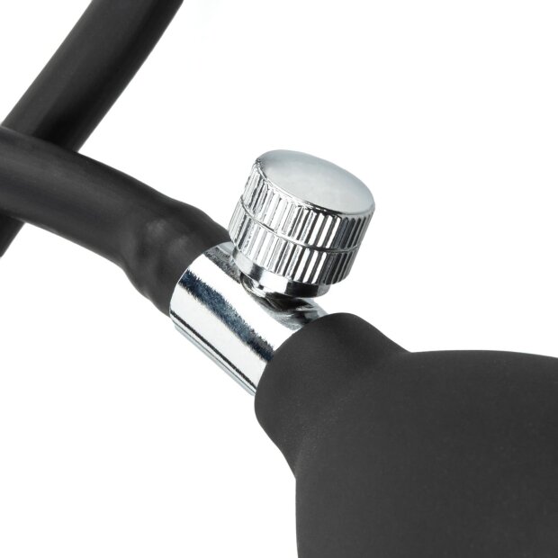 Easytoys Plug Anal Gonflable avec Pompe Noir 8 cm Ø 3 cm