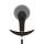 Easytoys Plug Anal Gonflable avec Pompe Noir 8 cm Ø 3 cm