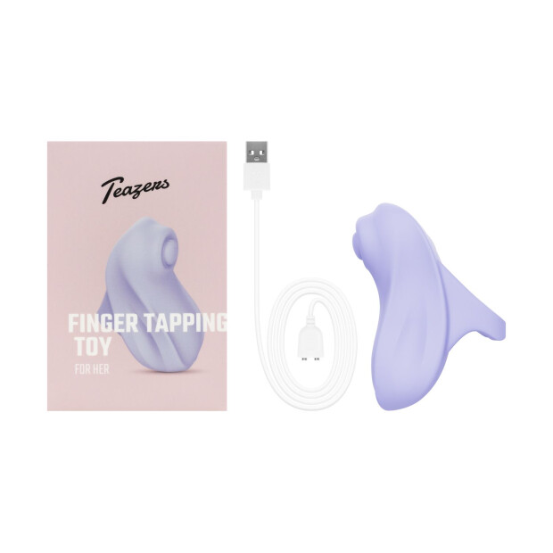 Teazers Finger Vibrator mit klopfender Stimulation Lila