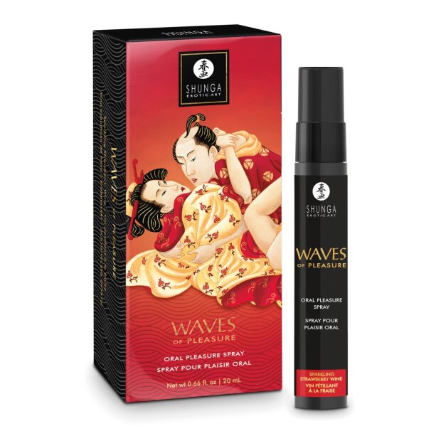 Shunga spray buccal au goût de vin à la fraise