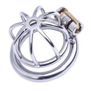 Malesation Chastity Cage 50 Silber 4,8 cm Ø 5 cm