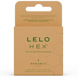 LELO Hex Organic Condom Box 3 Unités