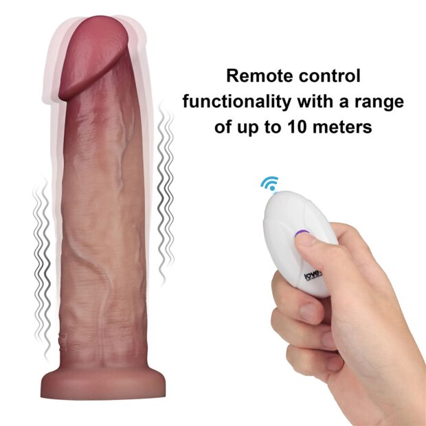 Love Toy Dildo mit Vibration und Fernbedienung 23 cm