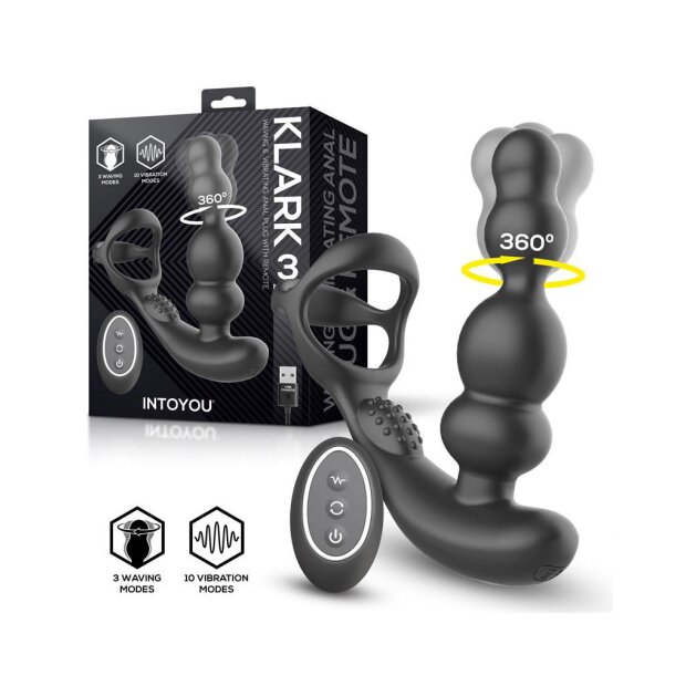 INTOYOU Prostata Stimulation mit Fernbedienung Schwarz
