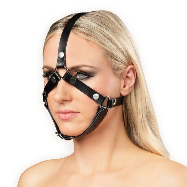 Rimba Harnais de Tête en Cuir Noir
