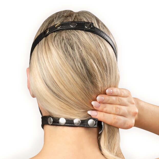 Rimba Muselière en Cuir Noir