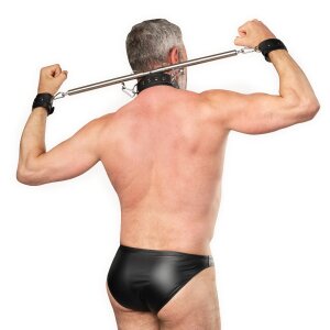 Rimba Adjustable Spreader Bar with Neck and Hand Cuffs...