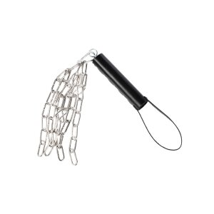 Rimba Fouet en cuir avec chaîne en métal...