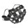 Rimba Leather Ball Cage with Spikes M-L Black