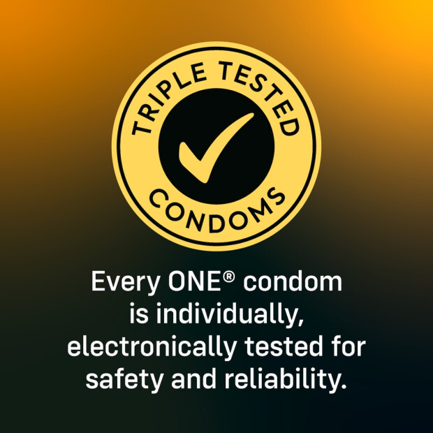 ONE extra thin condoms pack of 12
