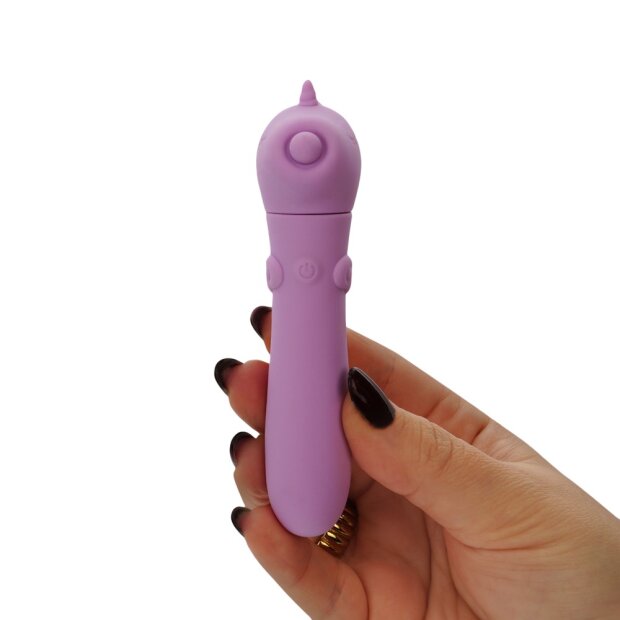 Unihorn mini vibrator with unicorn design purple
