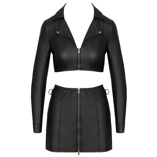 Cottelli Collection Kurzes Oberteil und Minirock Schwarz S