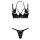 Obsessive Keira Lise Ensemble 2 pièces avec Soutien-gorge et String Noir L-XL