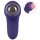 beau coeur Vibromasseur réversible Violet