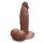 B-Vibe Silicone Dildo 15,4 cm Brown