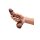 B-Vibe Silicone Dildo 15,4 cm Brown