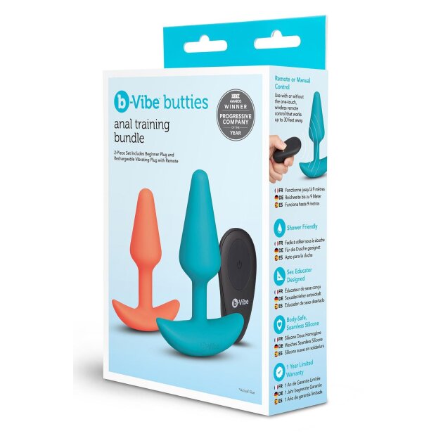 B-Vibe Ensemble de plugs anaux  avec télécommande