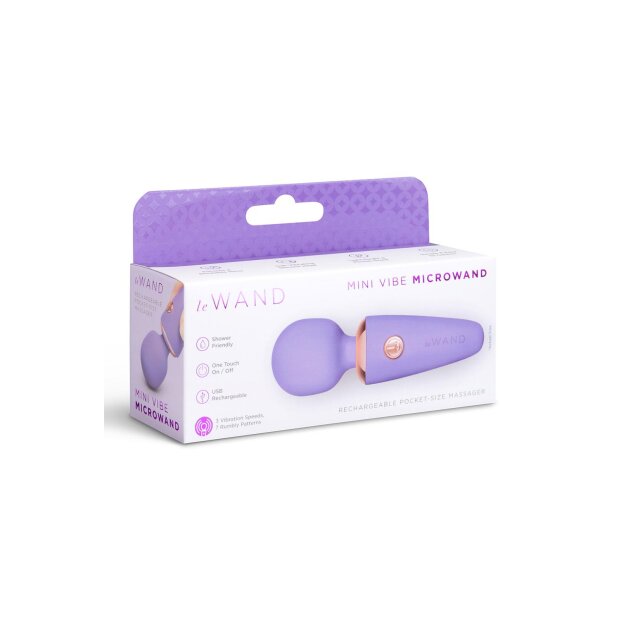 Le Wand Masseur rechargeable de poche violet