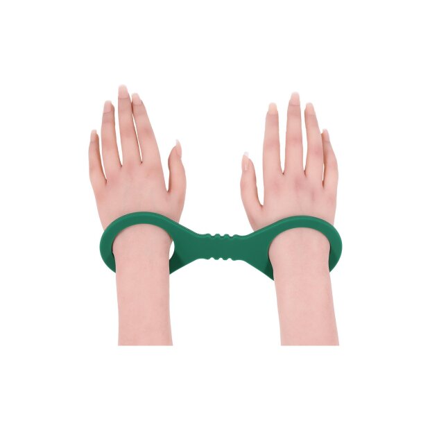 Sportsheets Indica Silicone Handcuffs Small Green