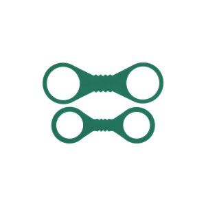 Sportsheets Indica Silicone Handcuffs Small Green