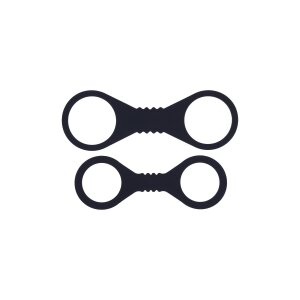 Sportsheets Shadow Silicone Cuffs Small Black