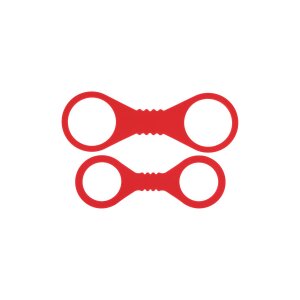 Sportsheets Amor Silicone Cuffs Small Red