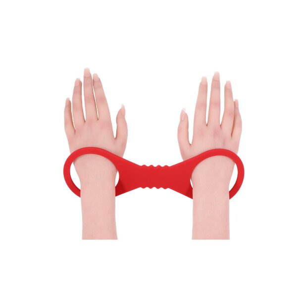 Sportsheets Amor Silicone Cuffs Large Red