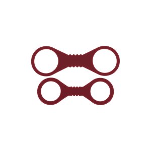 Sportsheets Silicone Cuffs Small Red