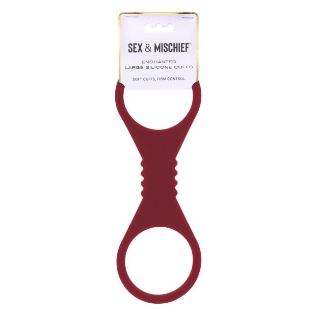 Sportsheets Silicone Cuffs Large Red