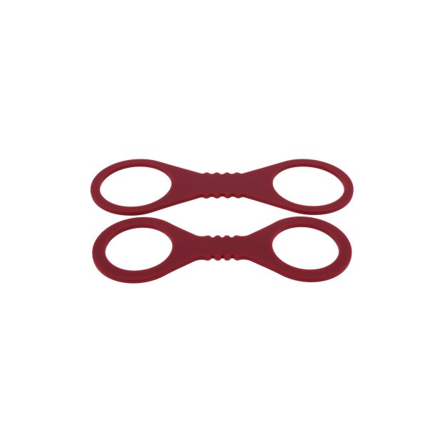 Sportsheets Silicone Cuffs Large Red